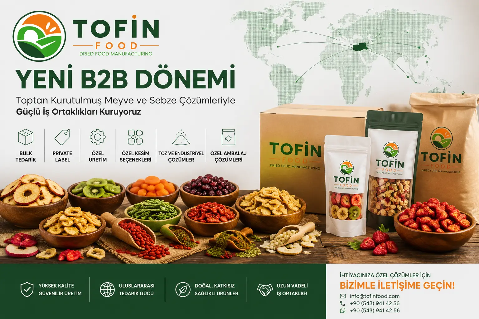 toptan kurutulmuş meyve ve sebze